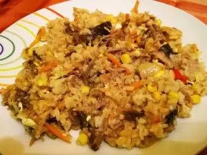 Rice with Curry and Crunchy Vegetables