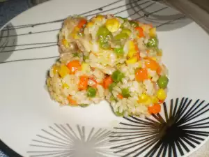 Rice with Smothered Vegetables