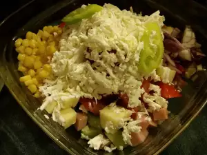 Shepherd's Salad with Corn