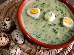 Spinach and Eggs Porridge