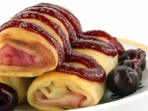 Pancakes with Morelo Cherries