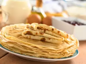 Pancakes with Milk and Water