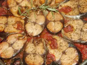 Bonito Steaks with Tomatoes