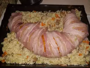 Bacon Wrapped Stuffed Rabbit