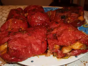 Northern-Style Stuffed Peppers with Beans