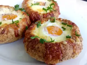 Little Stuffed Bread Buns with Eggs