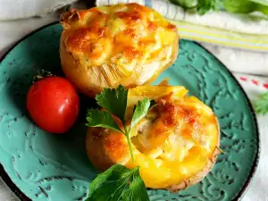 Baked Stuffed Potatoes with Minced Meat