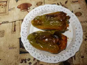 Stuffed Peppers with Rice and Okra