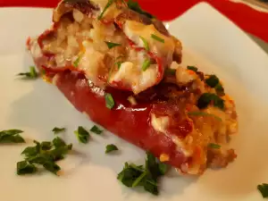 Stuffed Dried Peppers with Mince and Rice