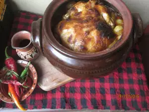 Unique Stuffed Chicken in a Clay Pot