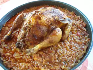 Stuffed Chicken with Fresh Cabbage