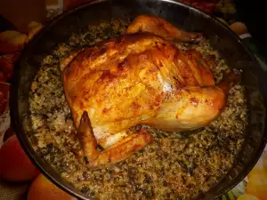 Stuffed Chicken with Rice and Spinach