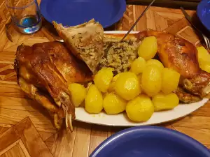 Roasted Stuffed Rabbit