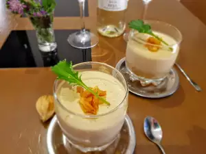 Goose Liver Panna Cotta with Apples