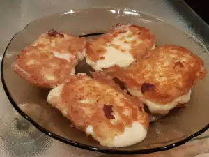 Breaded Yellow Cheese with Breadcrumbs