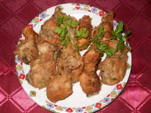 Breaded Chicken Drumsticks with Beer and Fresh Spices