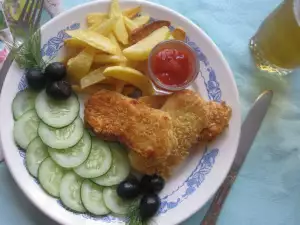 Breaded Goat Cheese with Cornflakes