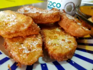 Eggy Bread with Coconut Oil