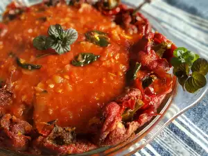 Rustic Roasted Peppers with Tomato Sauce