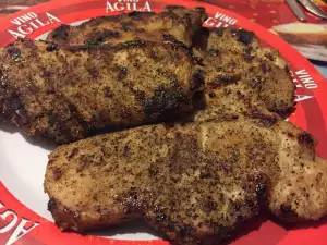 Pork Steaks in a Pan