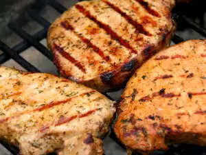 Grilled Steaks with Marinade