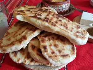 Tasty Flatbread on a Grill Pan