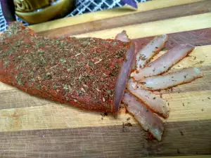 Homemade Pork Neck Pastrami