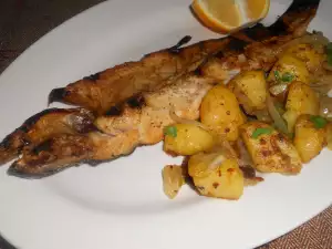 Charcoal-Cooked Trout with the Tastiest Garnish