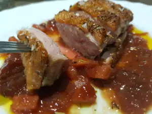 Duck Magret with Rosemary and Sweet and Sour Sauce