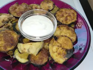 Crispy Eggplant with Garlic Sauce