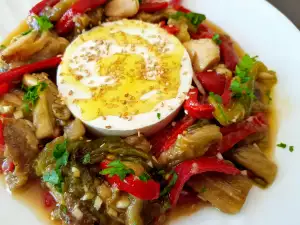 Roasted Eggplant Salad with Goat Cheese