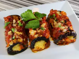 Eggplant Parmigiana Rolls