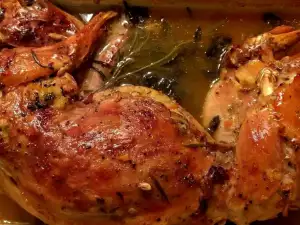 Oven-Baked Stuffed Rabbit