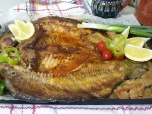 Oven-Baked Carp with Cherry Tomatoes