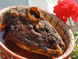 Roasted Lamb Head