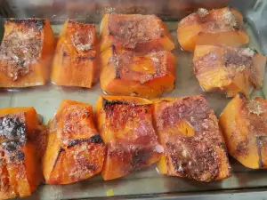 Roasted Pumpkin with Sugar and Cinnamon