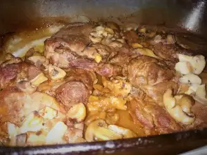 Oven-Baked Pork Steaks with Mushrooms