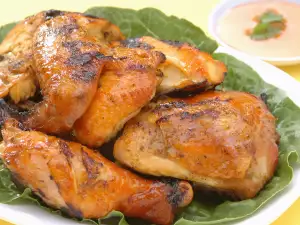 Grilled Chicken Legs in Foil