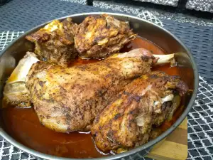 Roasted Lamb with White Wine