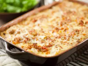 Macaroni with Mince Bake