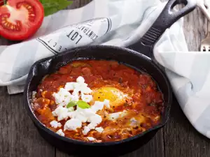 Village-Style Dish with Peppers and Feta Cheese