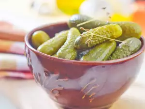 Greek-Style Pickled Gherkins