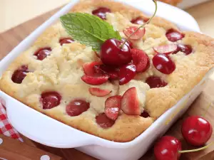 Rice Pie with Sour Cherries