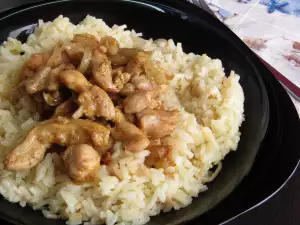 Arabic-Style Chicken with Noodles and Rice