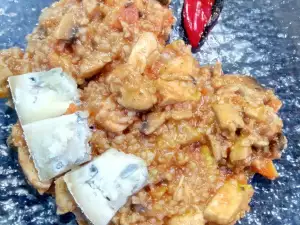 Chicken with Mushrooms and Bulgur