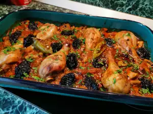 Chicken with Mushrooms and Prunes