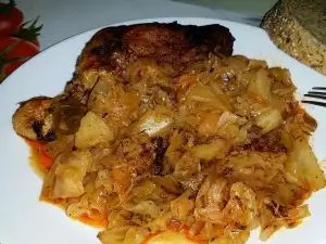 Roasted Chicken with Sauerkraut