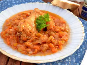 Chicken Stew with Leeks and Celery