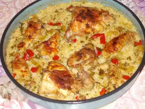 Country-Style Chicken with Rice and Peppers