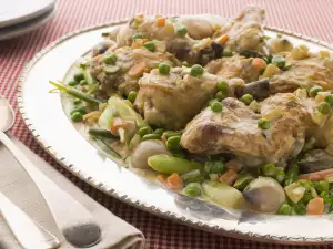 Chicken and Pea Stew in the Oven